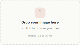 Choose a photo from your device in the upload area.